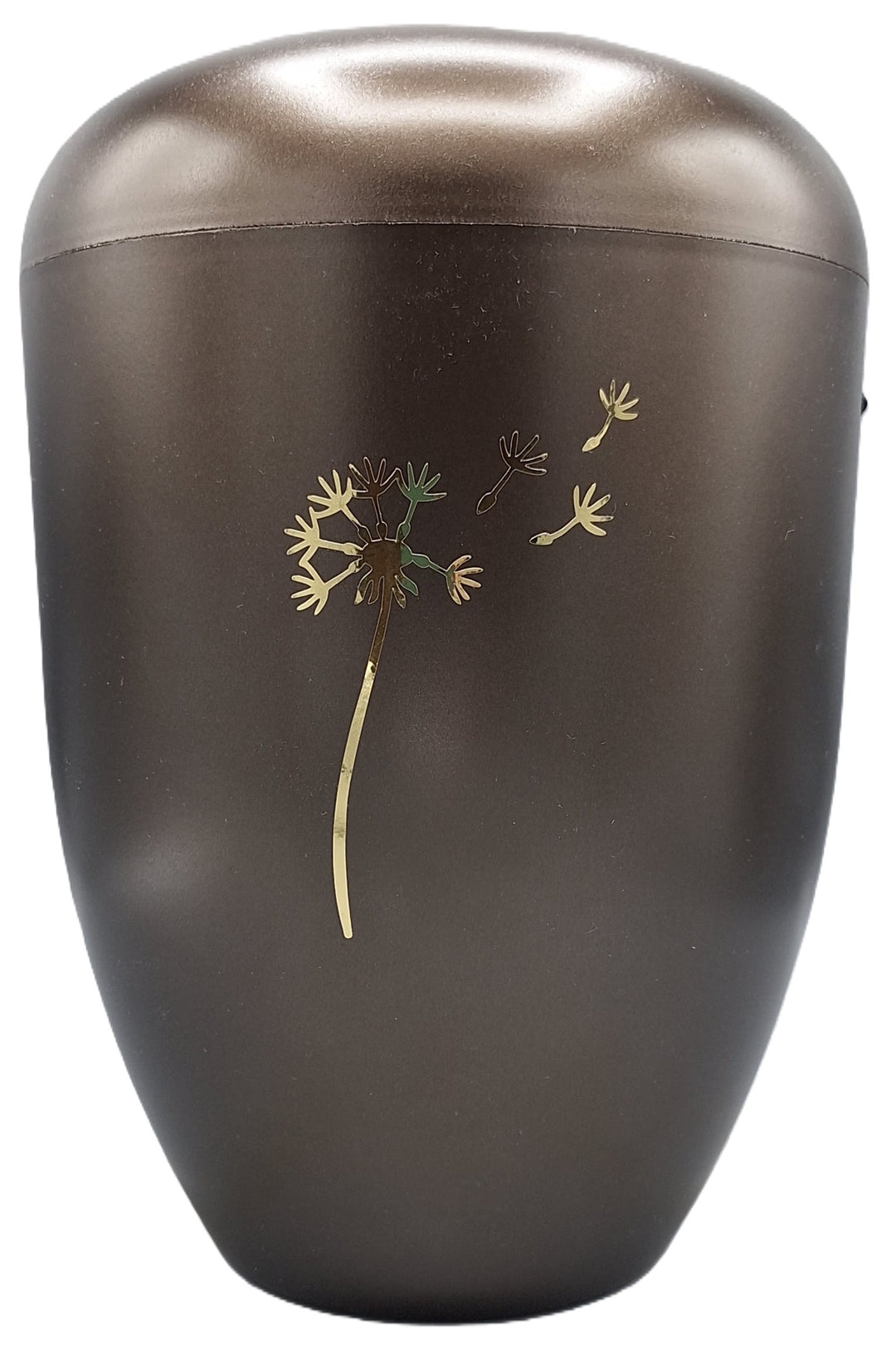 Bio-Urne braun mit Pusteblume