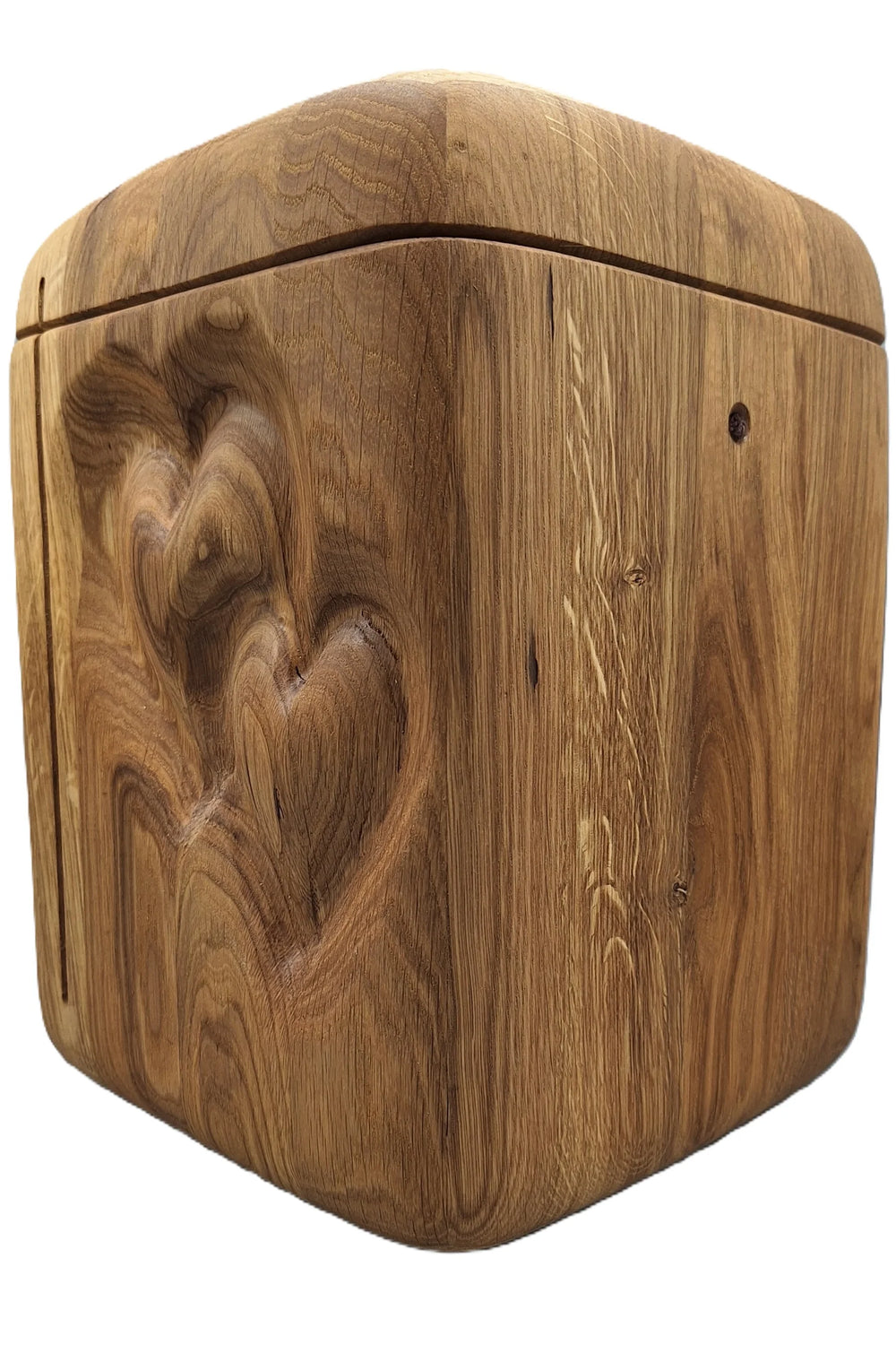 Holzurne, Wildeiche, Doppelherz