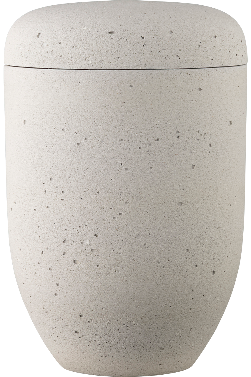 Bio-Urne Betonoberfläche warm