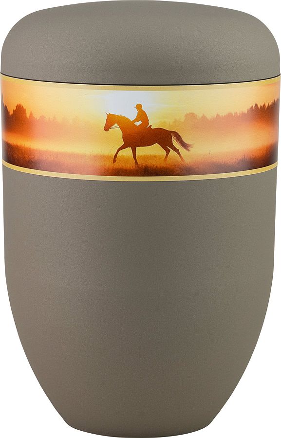 Bio-Urne teak, Reiten Reiter