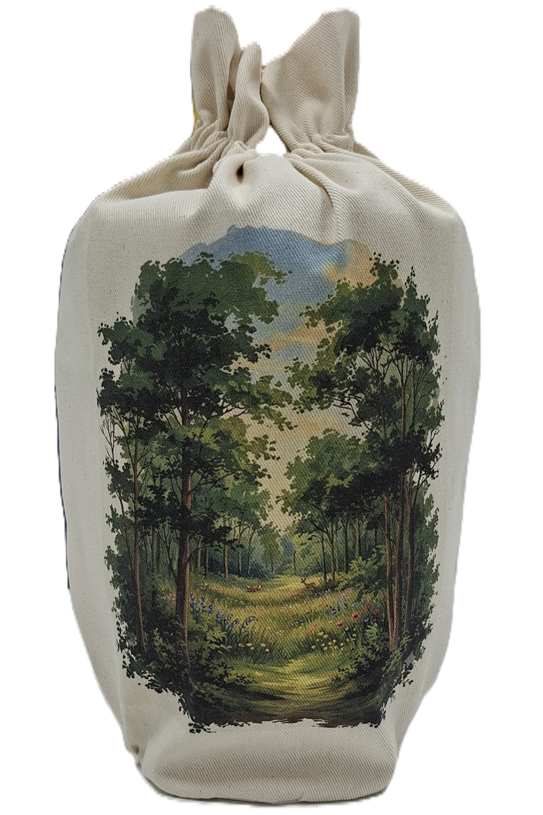 Stoffurne (biol. abbaubar), Motiv: Wald/Blumen
